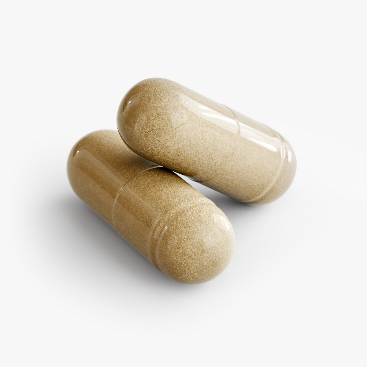 Close-up of two H.S.N. Hair, Skin and Nails capsules