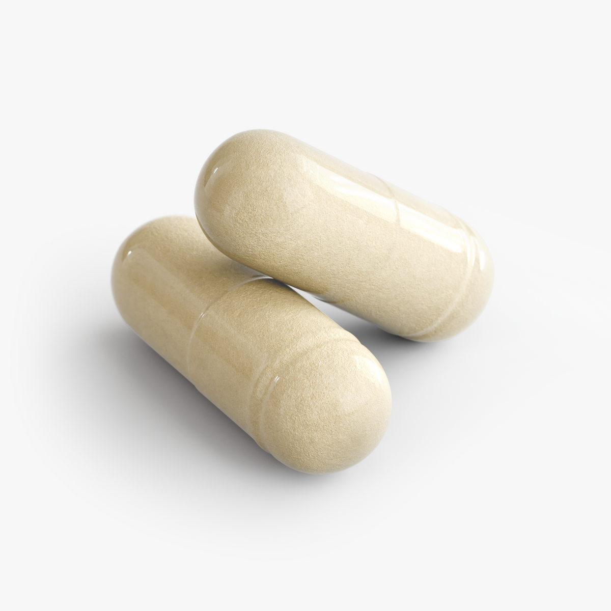 Close-up of two Beauty Biome capsules