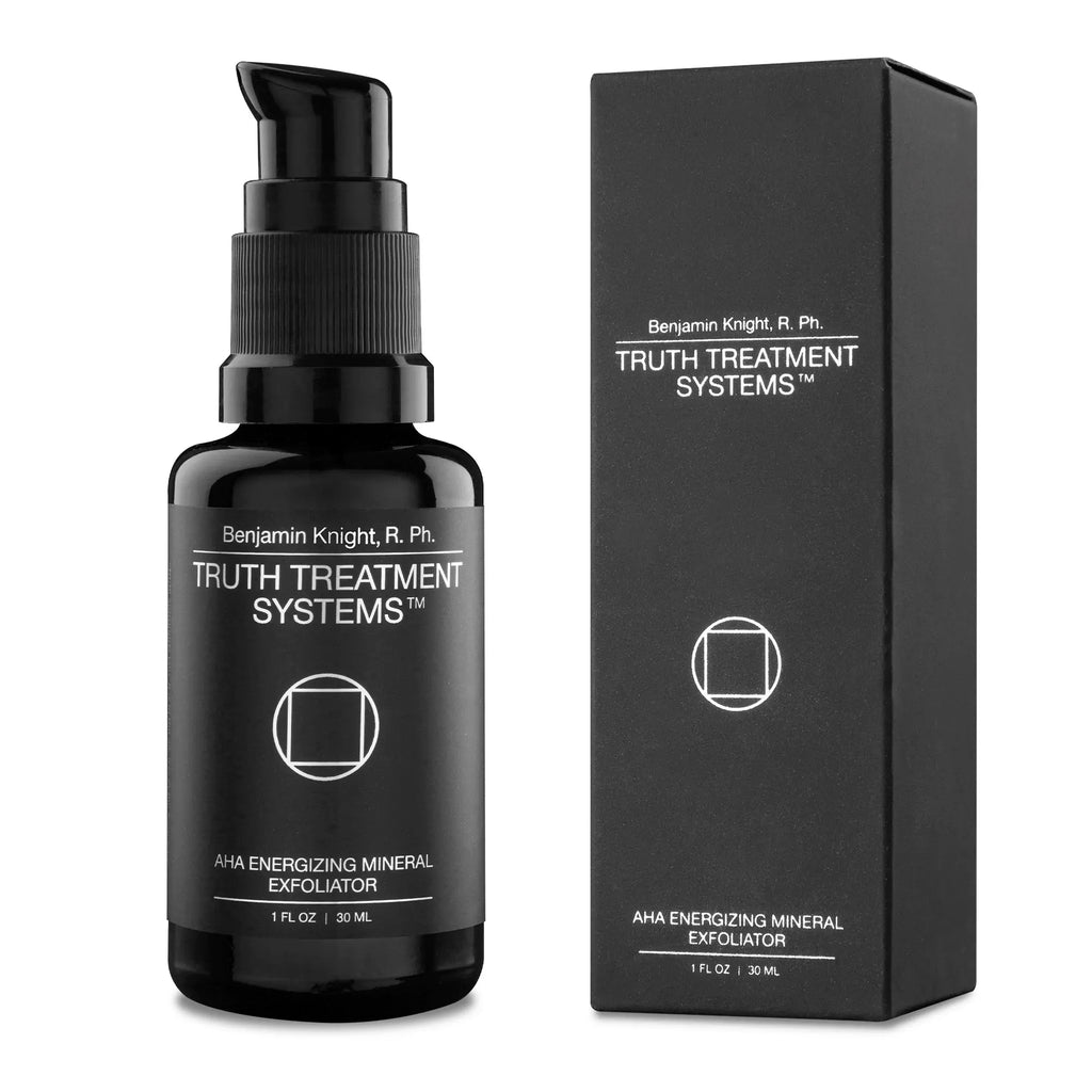 AHA Energizing Mineral Exfoliator 30 ml bottle with its box